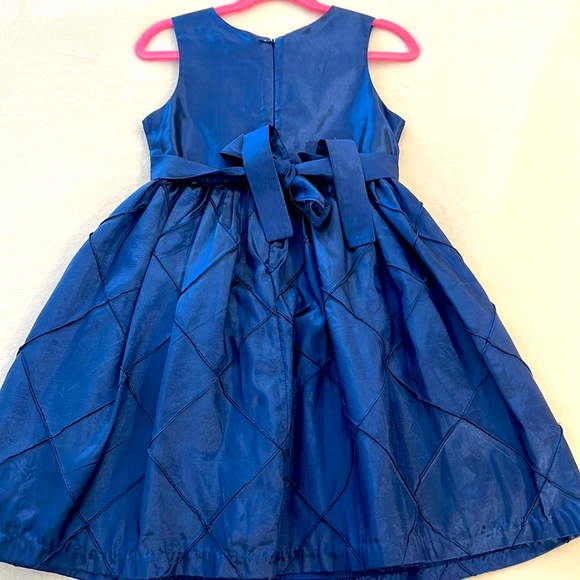 FORMAL TAFFETA BLUE DRESS - Picture 4 of 4